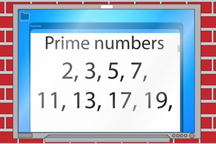 All prime numbers are 2,3,5,7,11,13,17,19